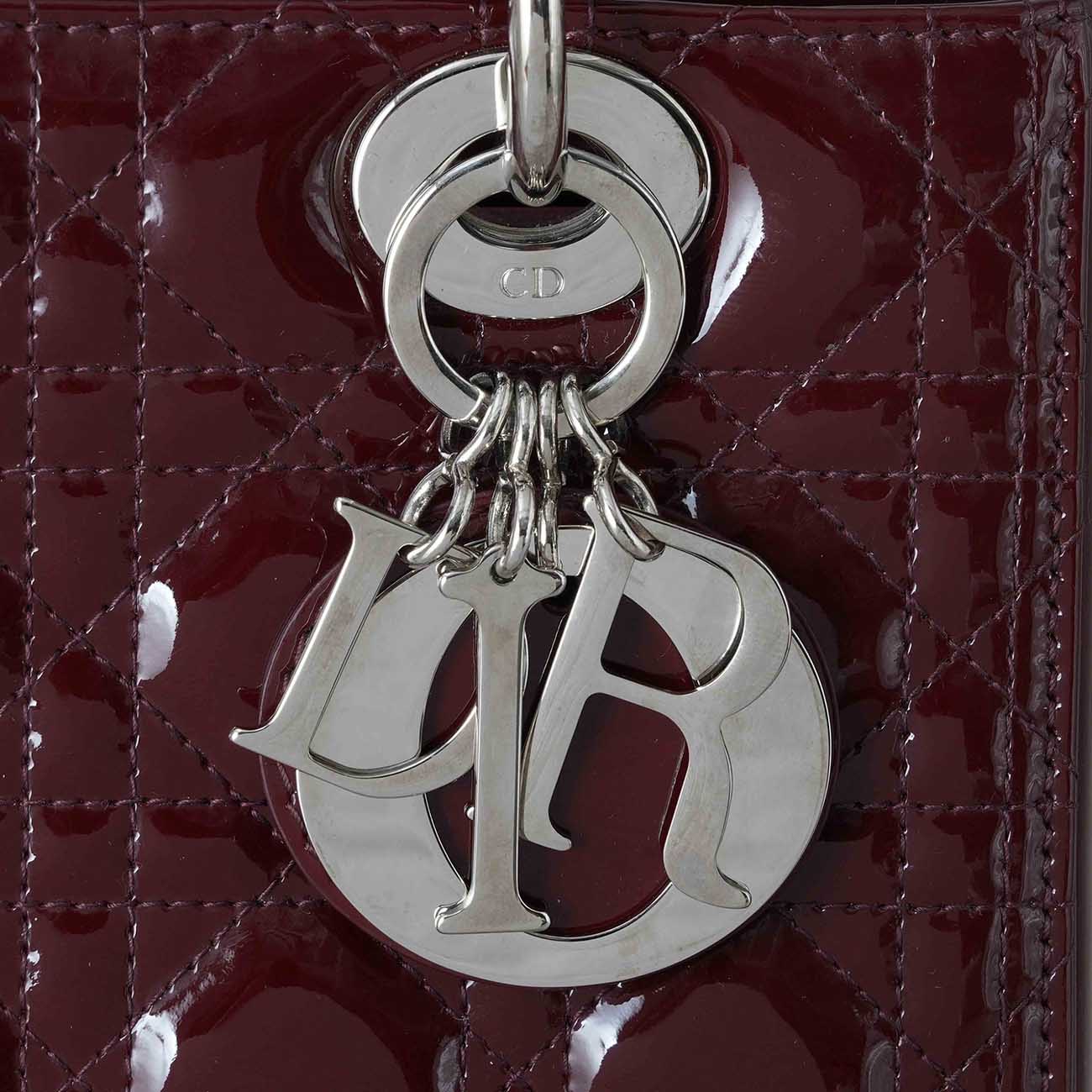 CHRISTIAN DIOR(USED)크리스찬디올 페이던트 레이디디올 미듐